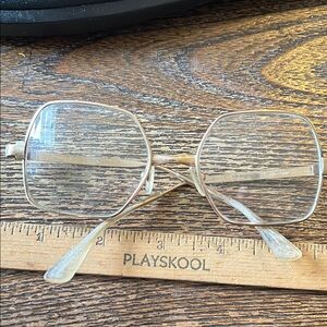Vintage Barbudo Hippy-7 Gold filled Square eyeglass frames made in Spain